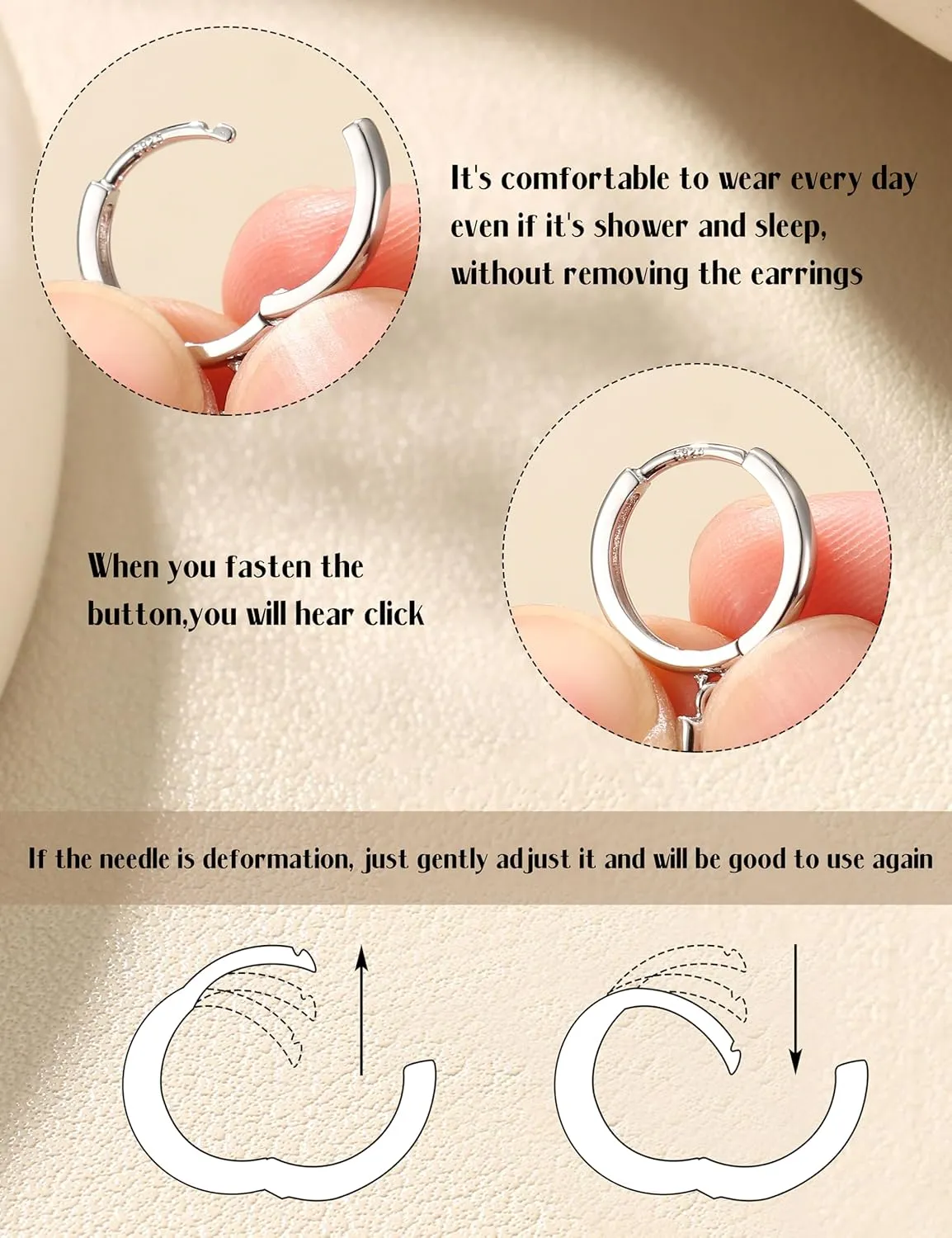 14K Gold Plated S925 Sterling Silver Drop Dangle Earrings for Women - Hypoallergenic Dainty Gold Huggie Hoop Earring CZ Heart Pearl Clam Shell Dainty Charm Drop Dangle Earrings Jewelry Gift