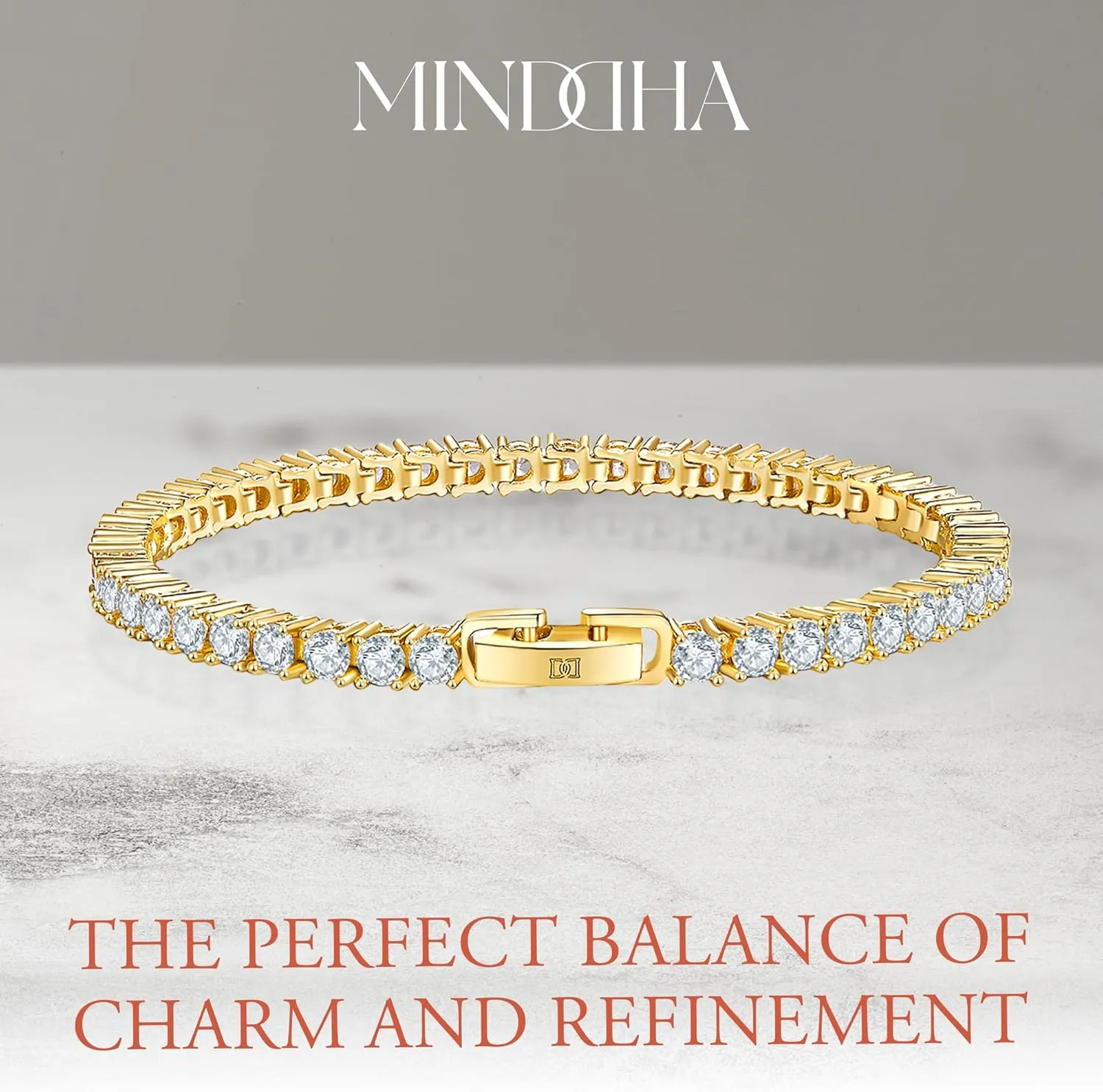 14K Gold/White Gold Plated 2mm 3mm Cubic Zirconia Tennis Bracelet | Silver Bracelet, Gold Bracelet for Women | Classic CZ Bracelet| Size 6-8 Inch