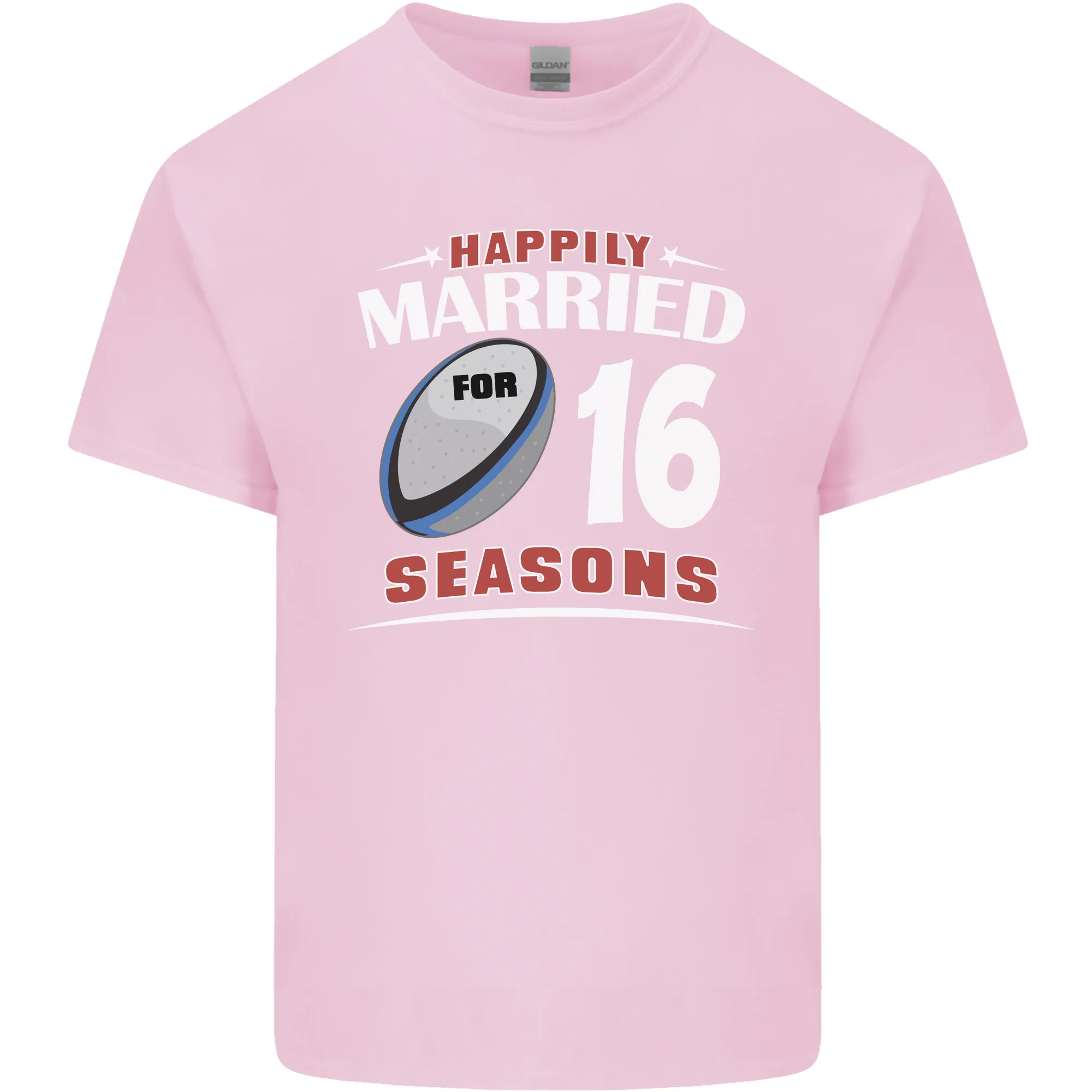 16 Year Wedding Anniversary 16th Rugby Mens Light Cotton T-Shirt