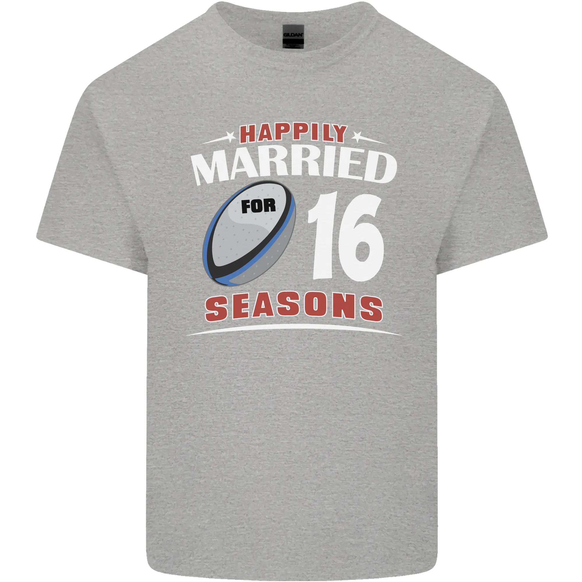 16 Year Wedding Anniversary 16th Rugby Mens Light Cotton T-Shirt