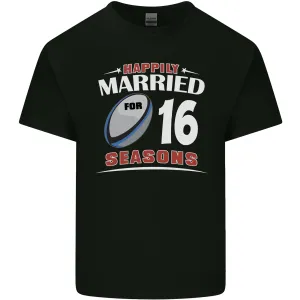 16 Year Wedding Anniversary 16th Rugby Mens Light Cotton T-Shirt