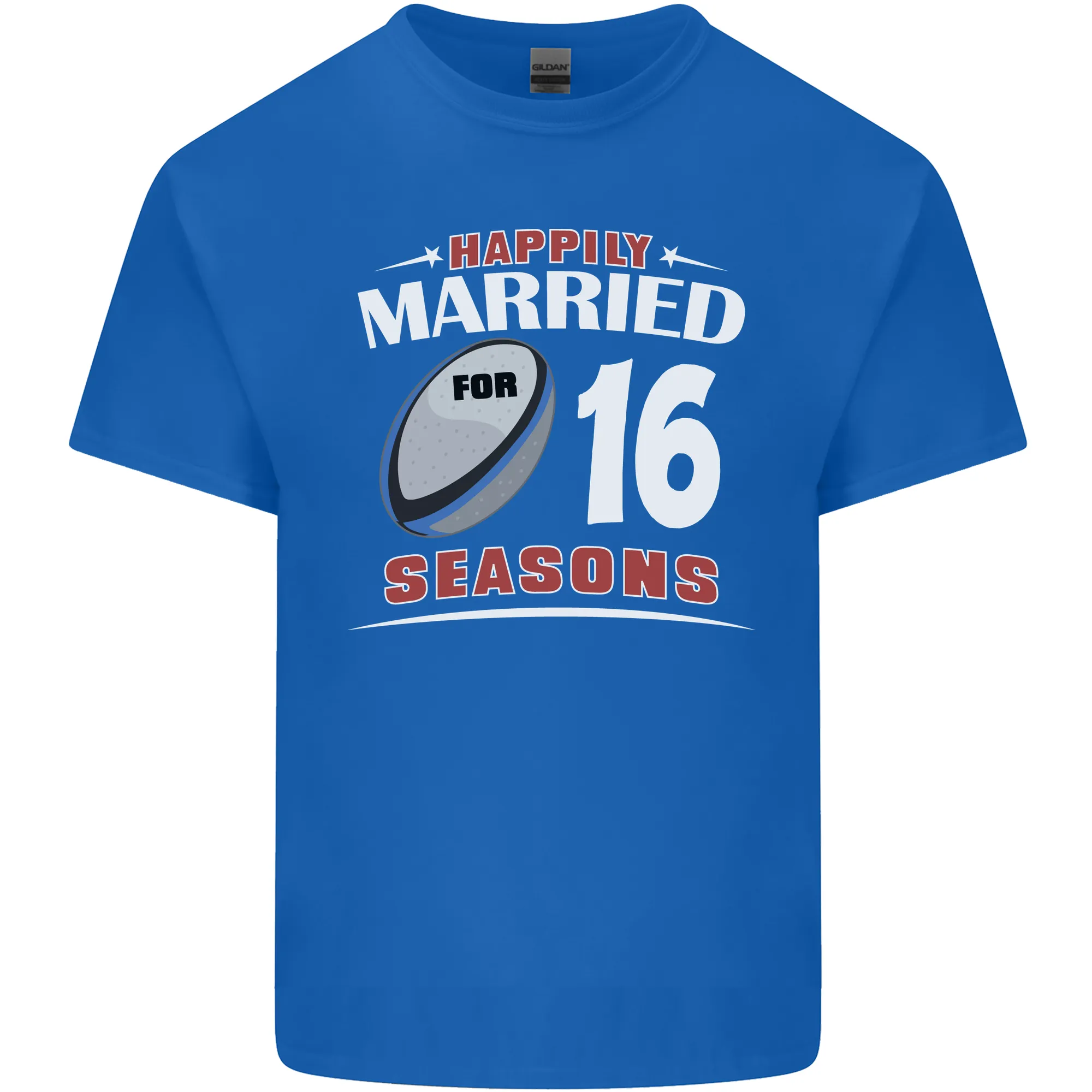 16 Year Wedding Anniversary 16th Rugby Mens Light Cotton T-Shirt
