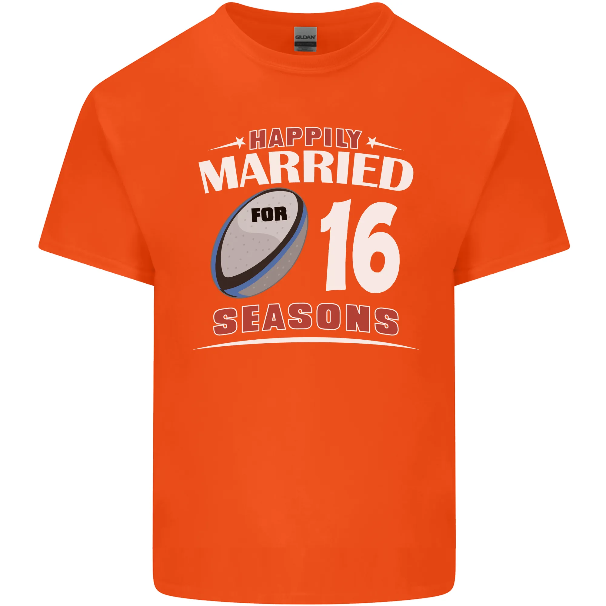 16 Year Wedding Anniversary 16th Rugby Mens Light Cotton T-Shirt