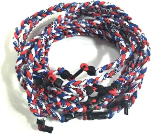 20" 3 Rope Tornado Sports Titanium Necklaces Package of 10 - Two different interfaces