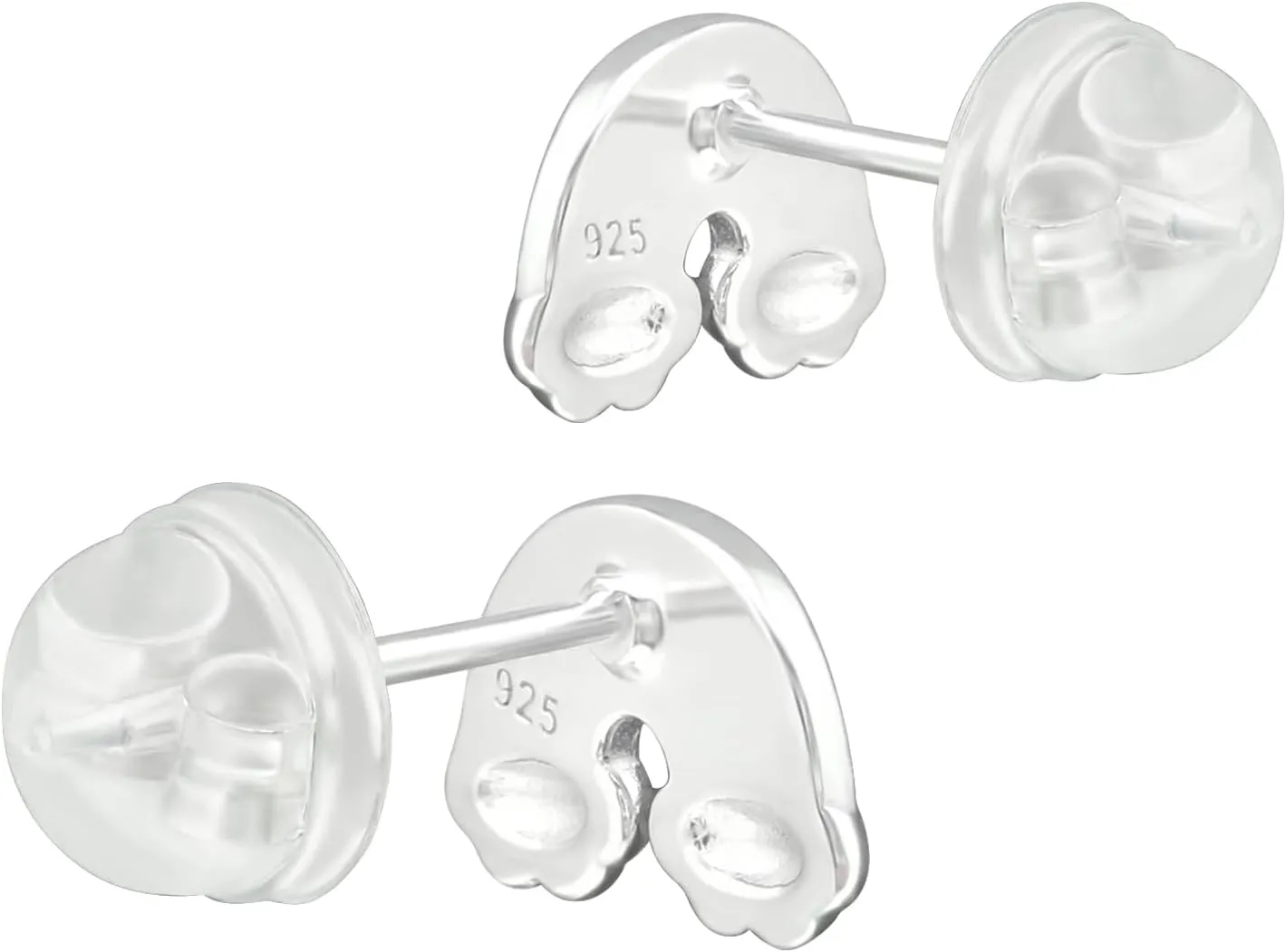 925 Sterling Silver Children's Rainbows and Unicorns Stud Earrings