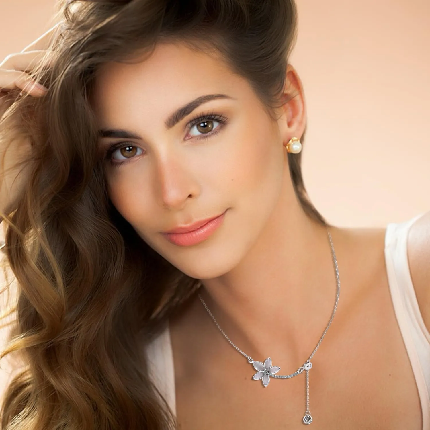 925 Sterling Silver Necklace for Women with Beautifully Display gift box Dainty Silver Chain Necklace 18" long Original designs Personalized Silver Necklace With Extender for Mom and Girls