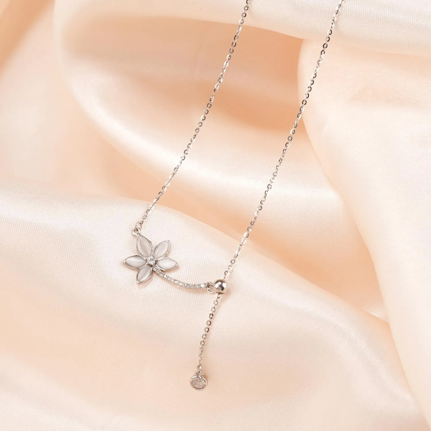 925 Sterling Silver Necklace for Women with Beautifully Display gift box Dainty Silver Chain Necklace 18" long Original designs Personalized Silver Necklace With Extender for Mom and Girls