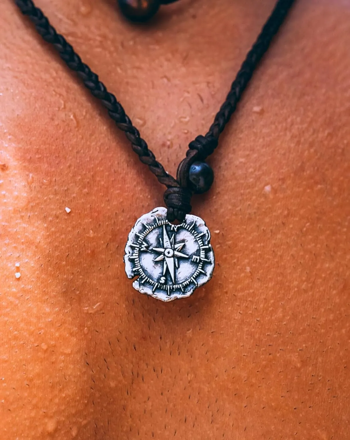 925 Sterling Silver Necklace Pendant Authentic Leather Cord, Premium Pearl, Adjustable Materials, Handmade Silver Jewelry, Designed Necklace for Men & Women Necklace, Jewelry Gifts