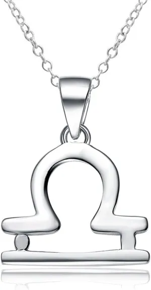 925 Sterling Silver Zodiac Sign Necklace Horoscope Constellation Astrology Charm Pendant
