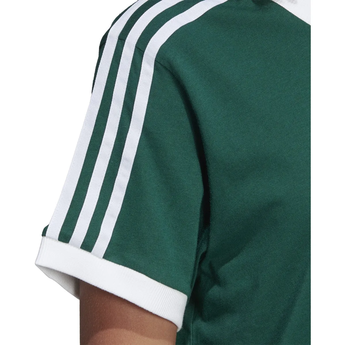 Adidas Women's 3 Stripes Tee Collegiate Green