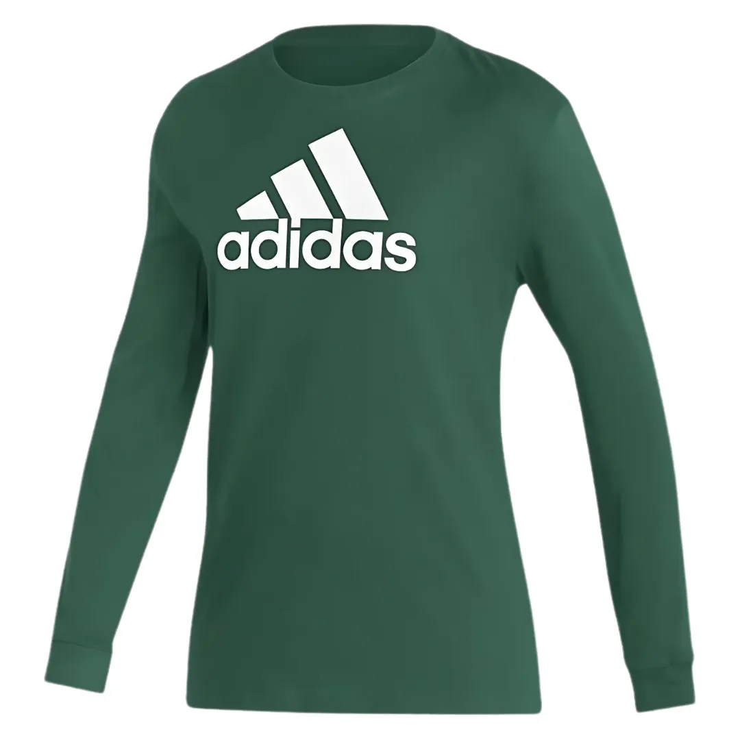 Adidas - Women's Amplifier Long Sleeve Badge of Sport Tee - Dark Green