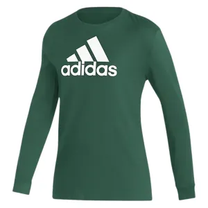 Adidas - Women's Amplifier Long Sleeve Badge of Sport Tee - Dark Green