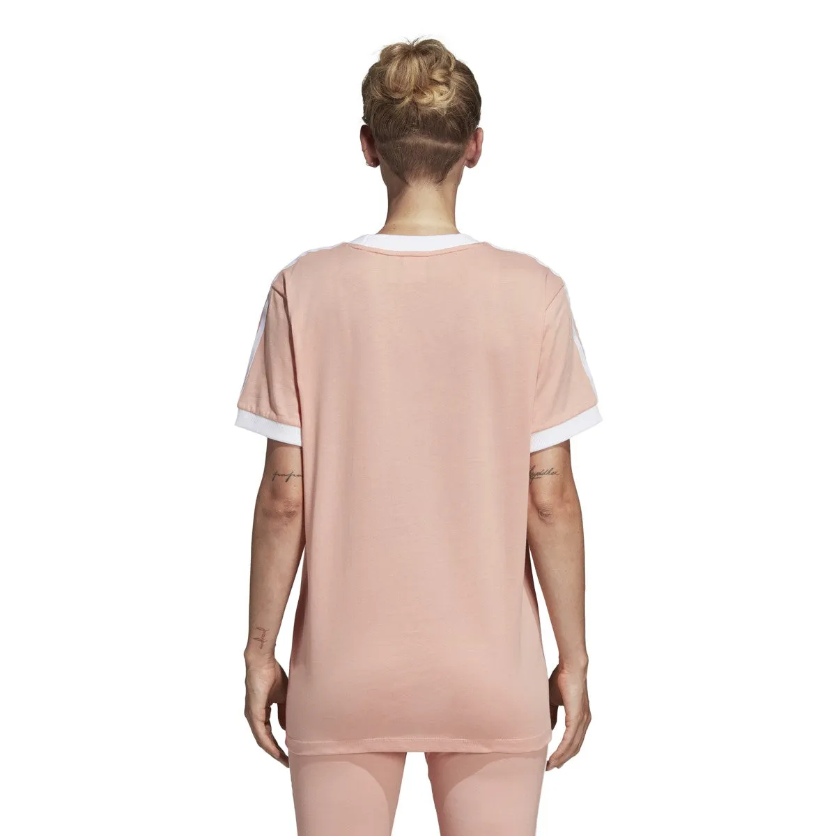 Adidas Women's Originals 3-Stripes Tee Dust Pink