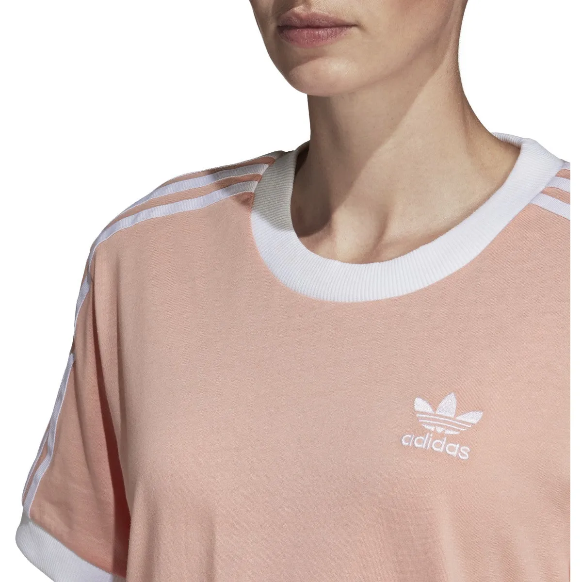 Adidas Women's Originals 3-Stripes Tee Dust Pink
