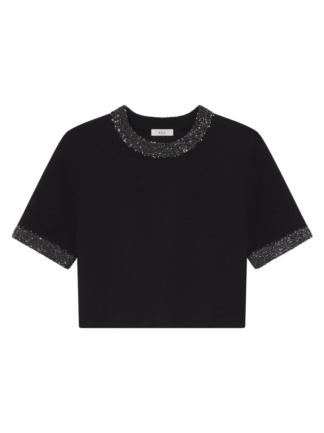 A.L.C. Maeve Top in Black/Silver