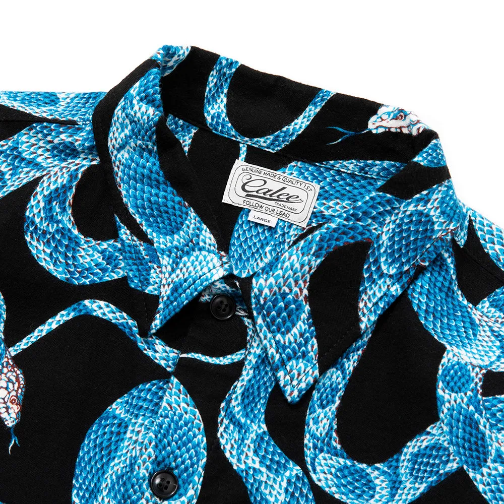 ALLOVER SNAKE PATTERN OVER SILHOUETTE SHIRT JACKET