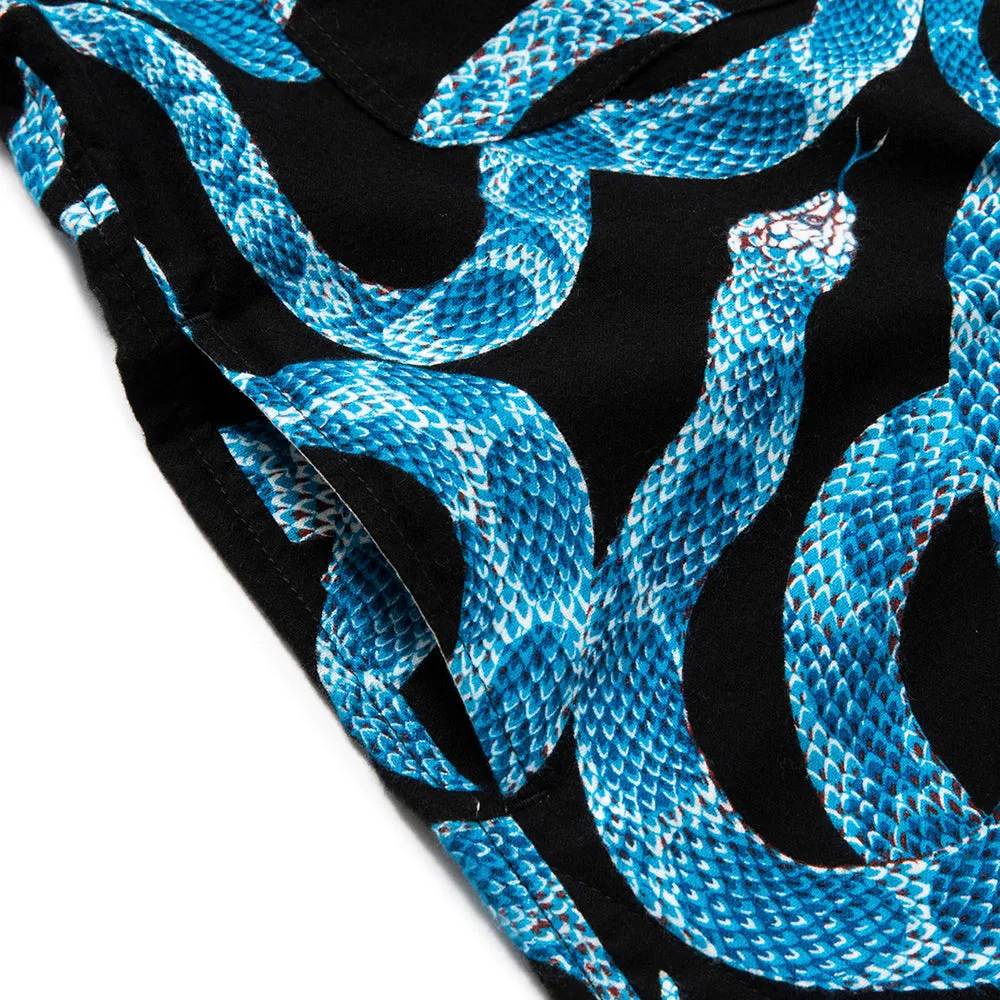 ALLOVER SNAKE PATTERN OVER SILHOUETTE SHIRT JACKET