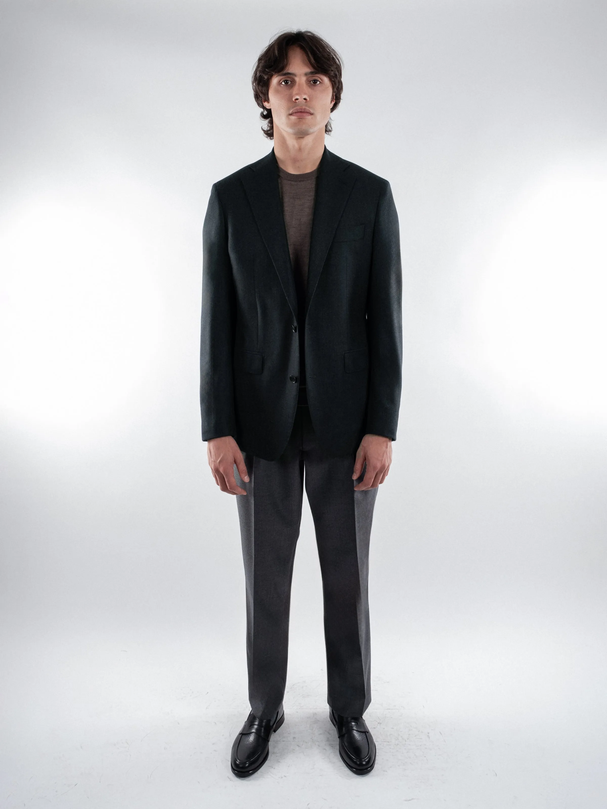 Alpine Green Jersely Wool Blazer