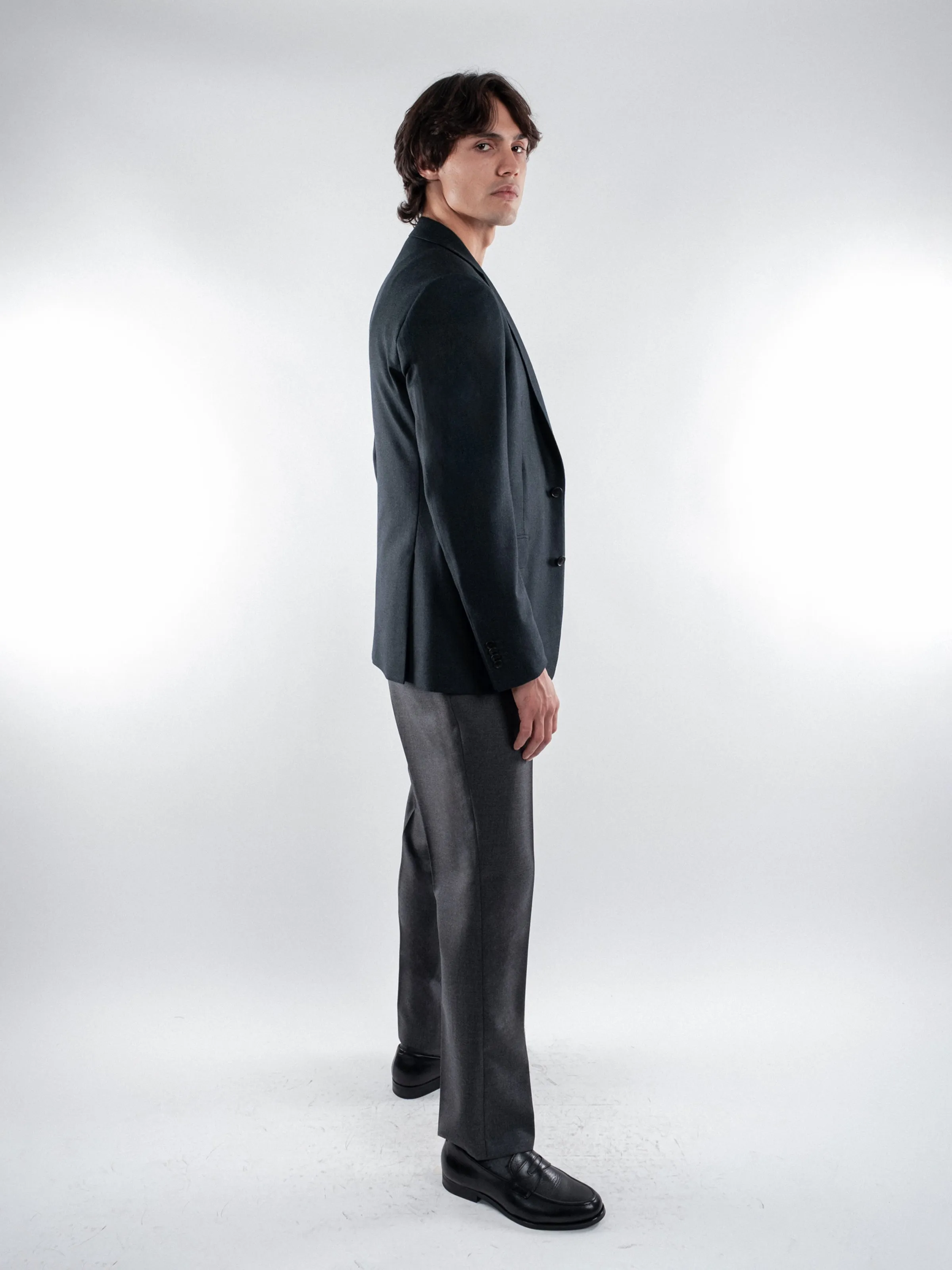 Alpine Green Jersely Wool Blazer