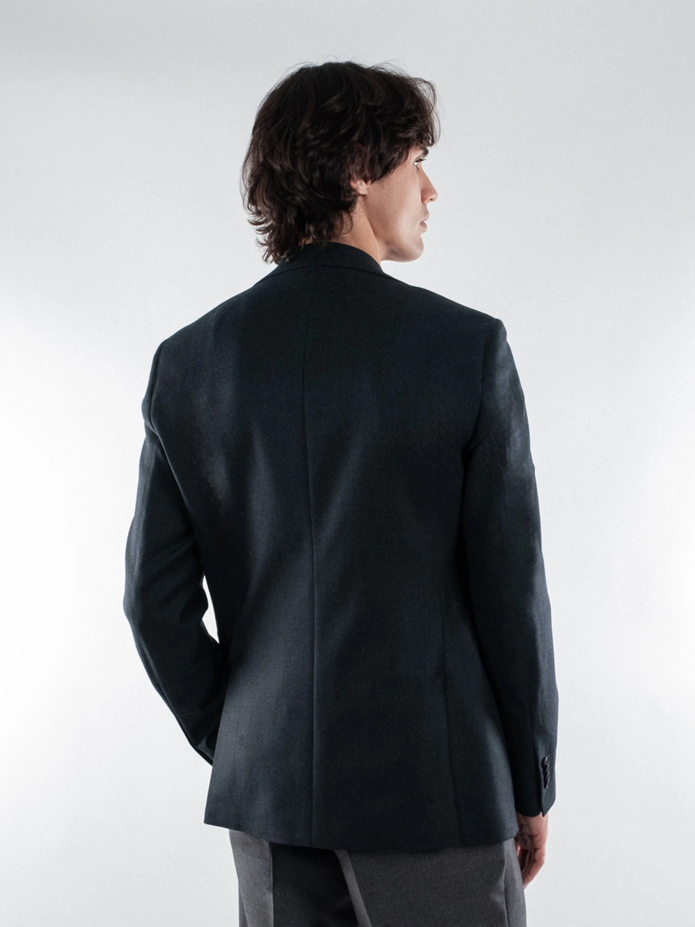 Alpine Green Jersely Wool Blazer