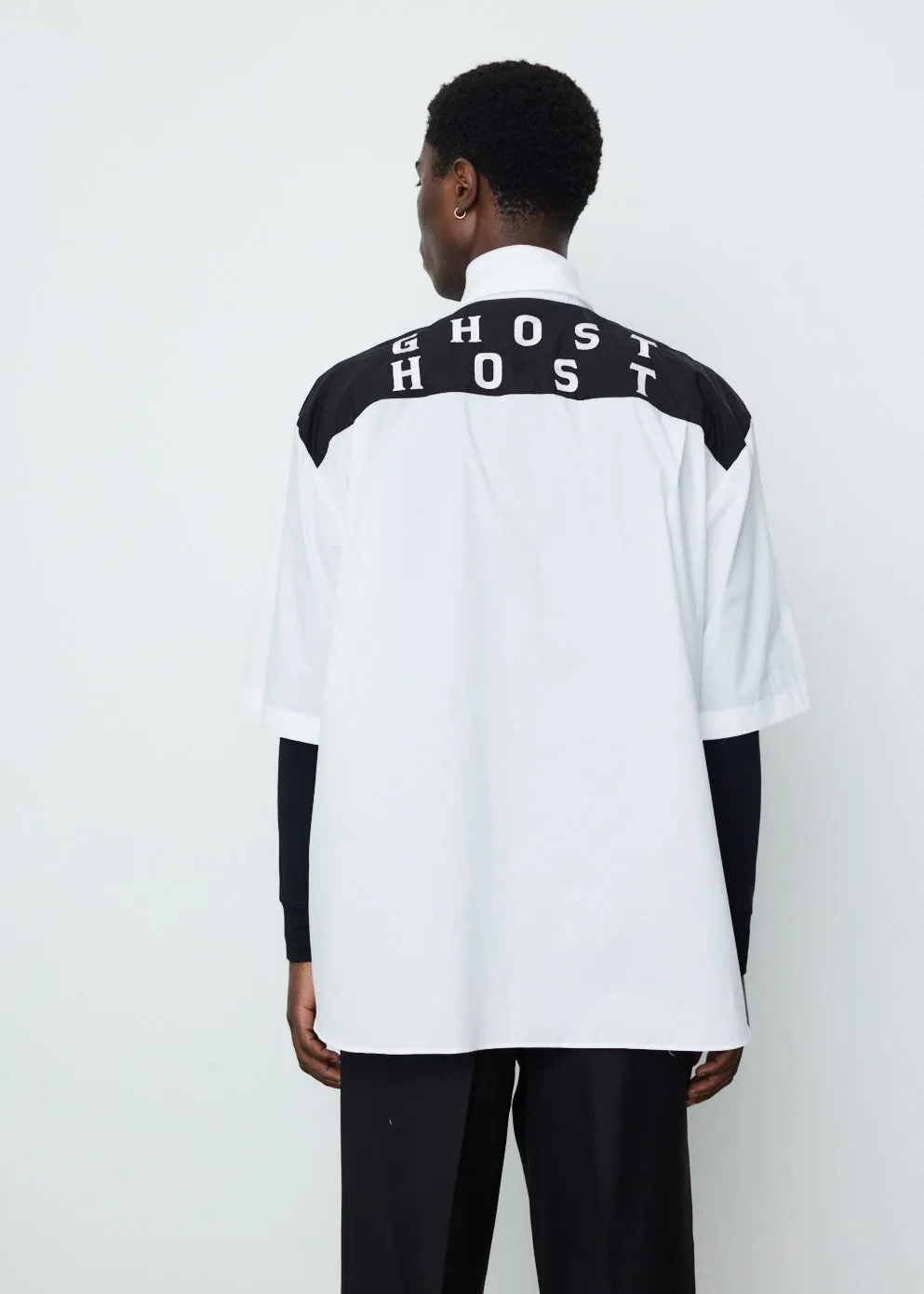 Americano Bicolour Shirt with Embroidery
