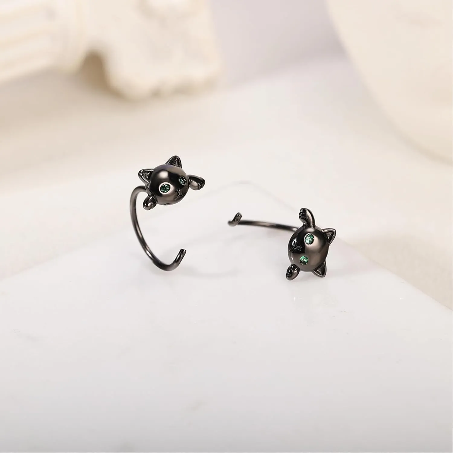 AoedeJ Half Hoop Earrings 925 Sterling Silver Tiny Huggie Hoop Small Comfy Half Hoop C Hoop Earrings for Women