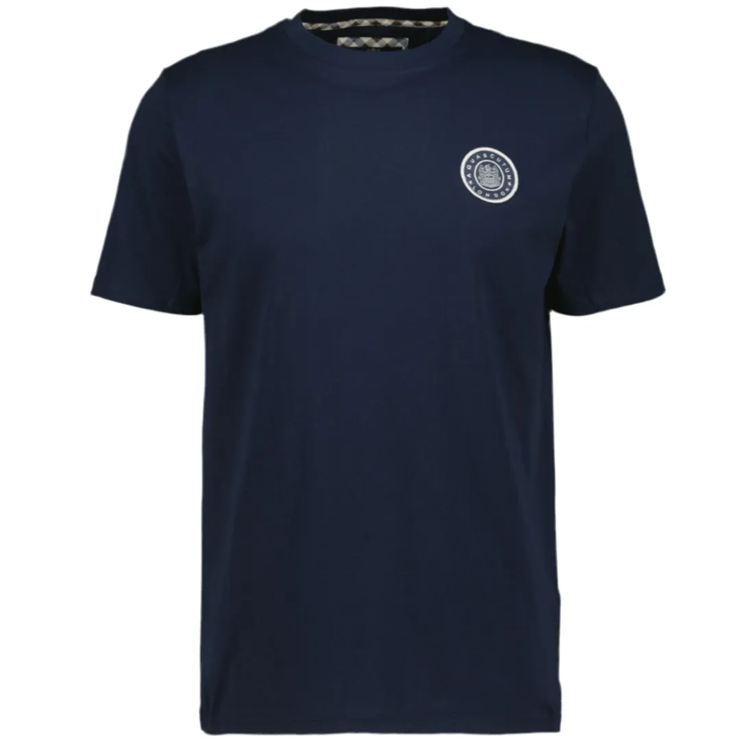 Aquascutum Navy Logo T-Shirt