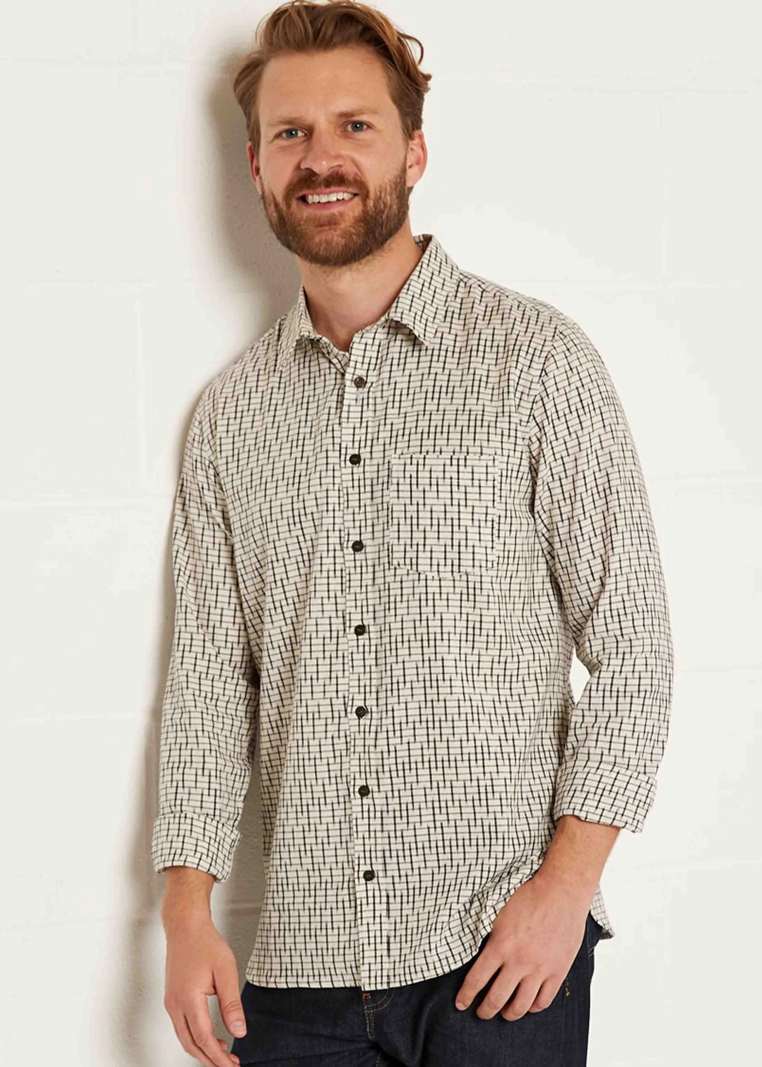 Arch LS Cotton Ikat VELCRO® Brand Fastening Shirt