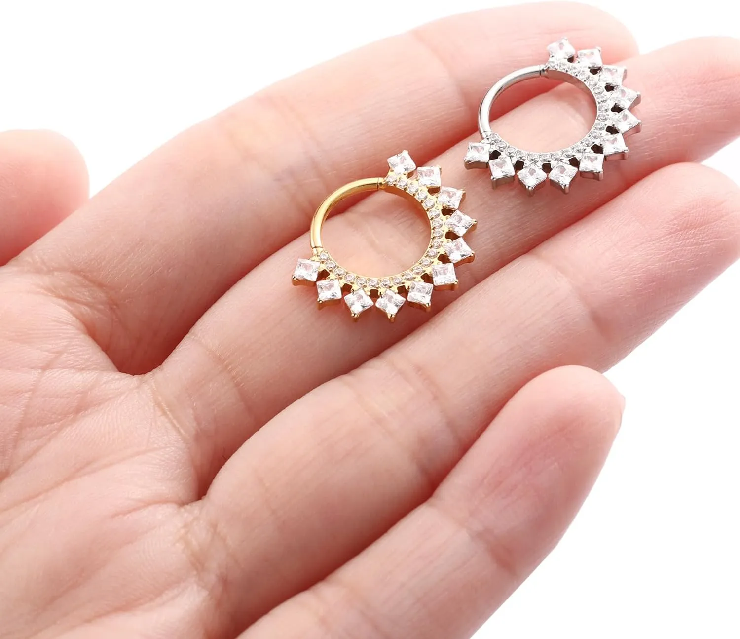 AROWRO Septum Jewelry 16G 316L Surgical Steel Septum Ring Nose Rings Hoops for Men Women Septum Piercing Jewelry Daith Earring Cartilage Tragus Rook Ear Lobe Piercing Jewerly