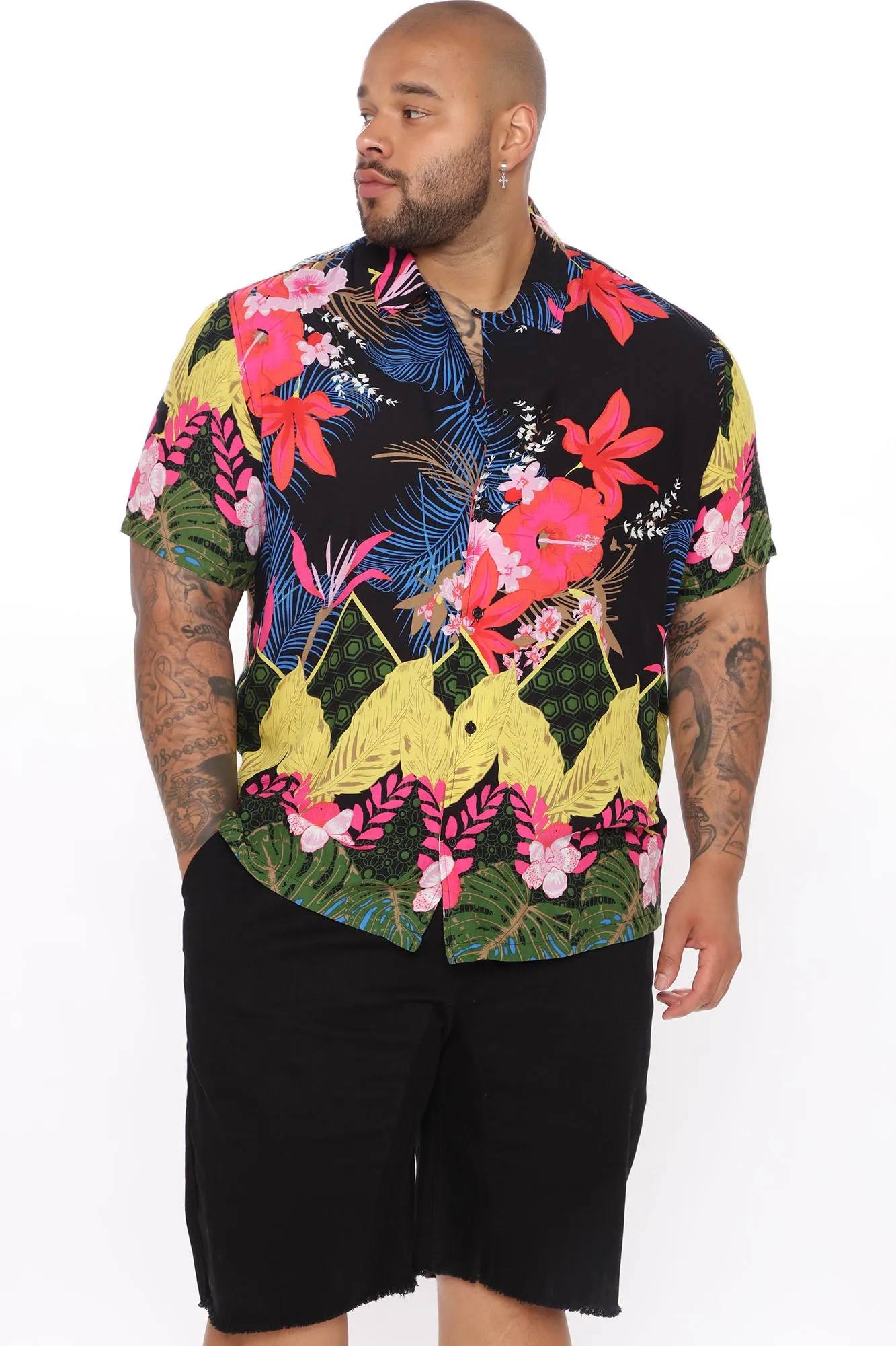 Austin Short Sleeve Woven Top - Multi Color