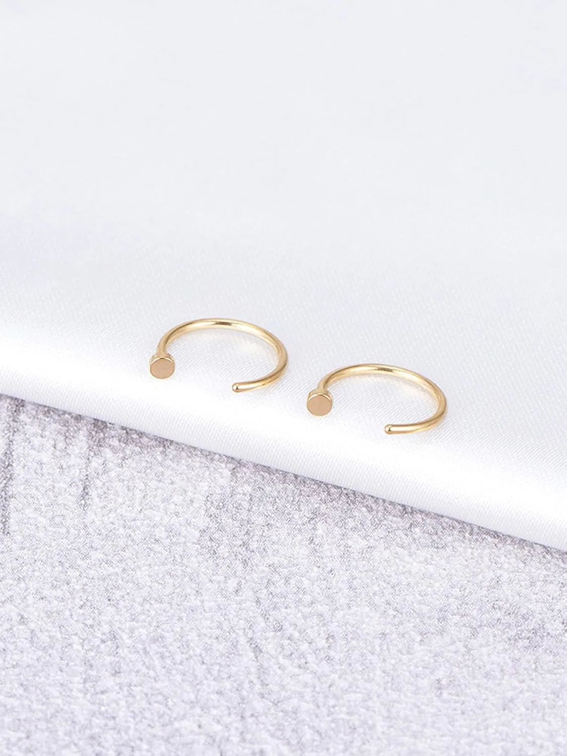 AVYRING Nose Rings Hoops - Quality Surgical Steel - Double Hoop Nose Ring - Nose Piercing Jewelry for Women Men - 20g