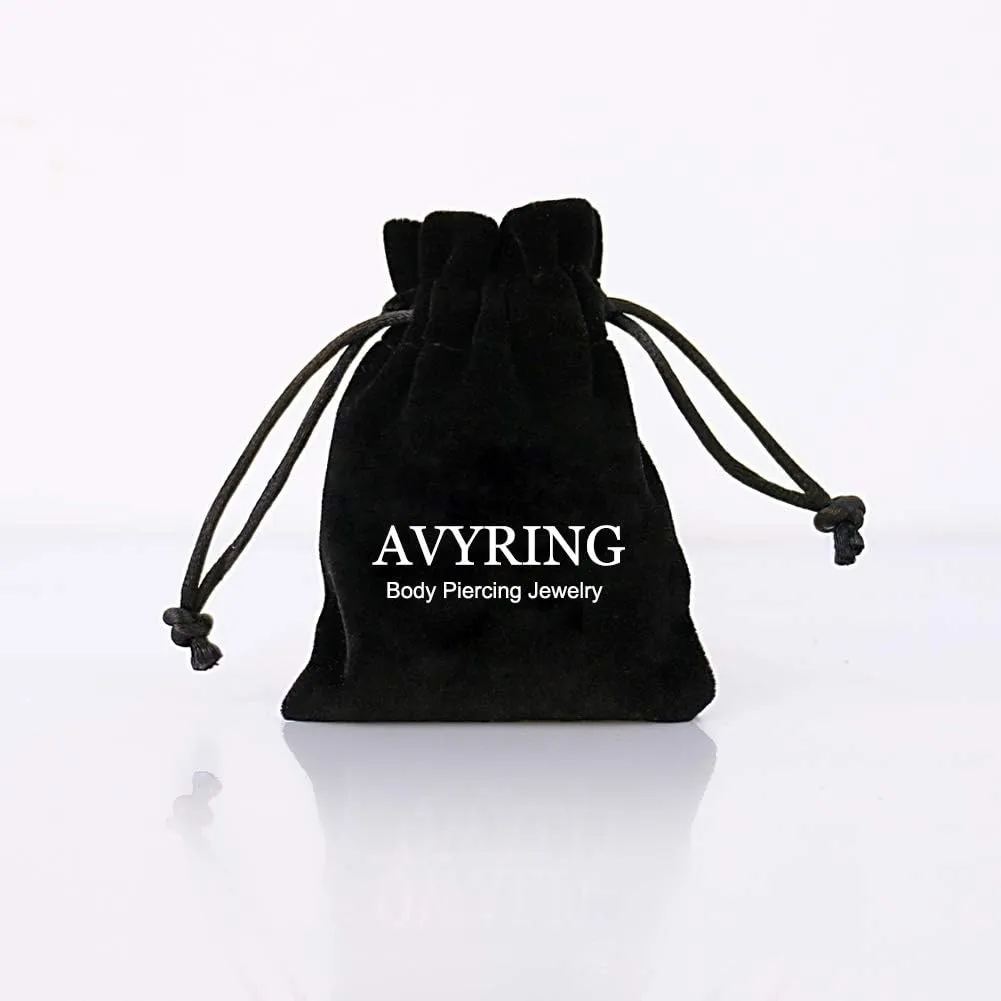 AVYRING Nose Rings Hoops - Quality Surgical Steel - Double Hoop Nose Ring - Nose Piercing Jewelry for Women Men - 20g