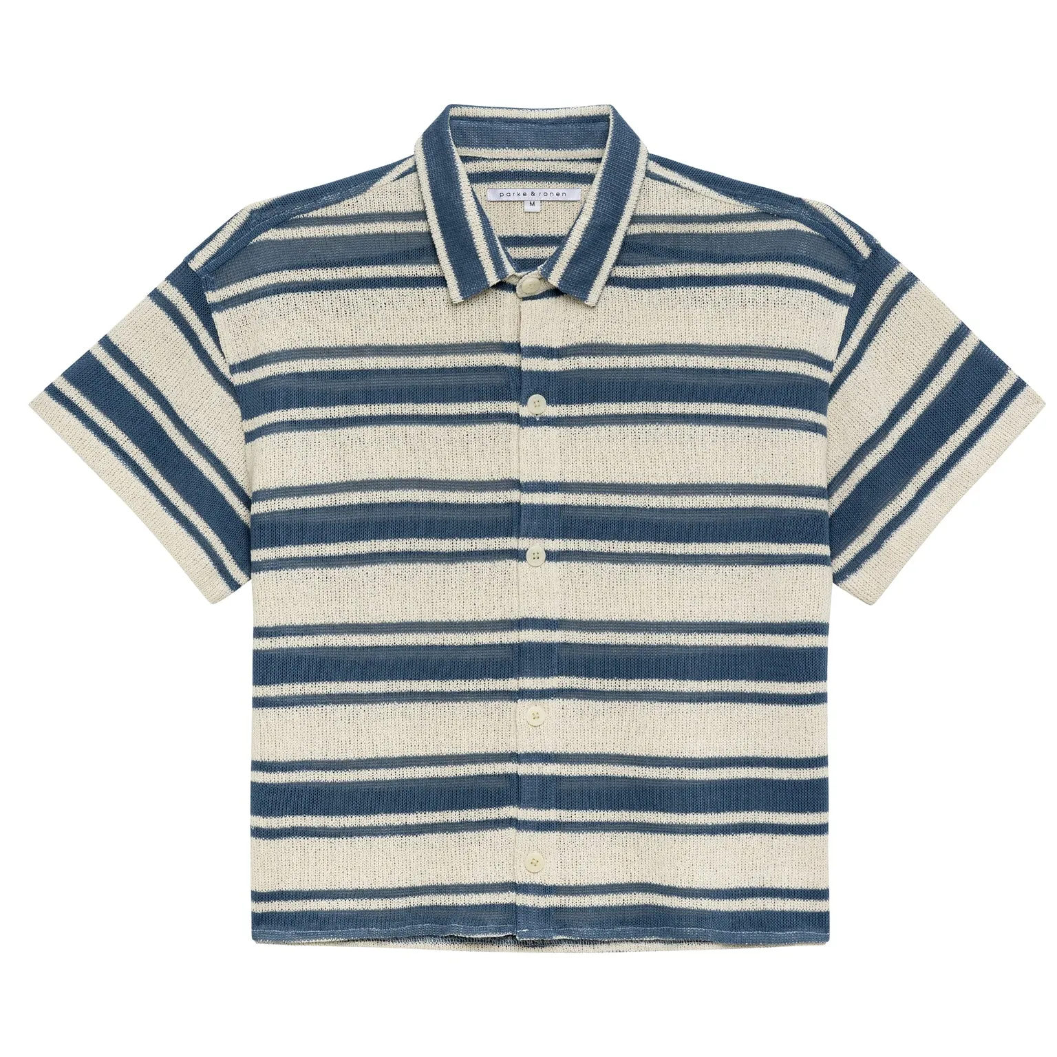 Azure Beaulieu Stripe Knit Shirt