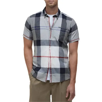 Barbour Doughill Short Sleeve Shirt In Pine Tartan