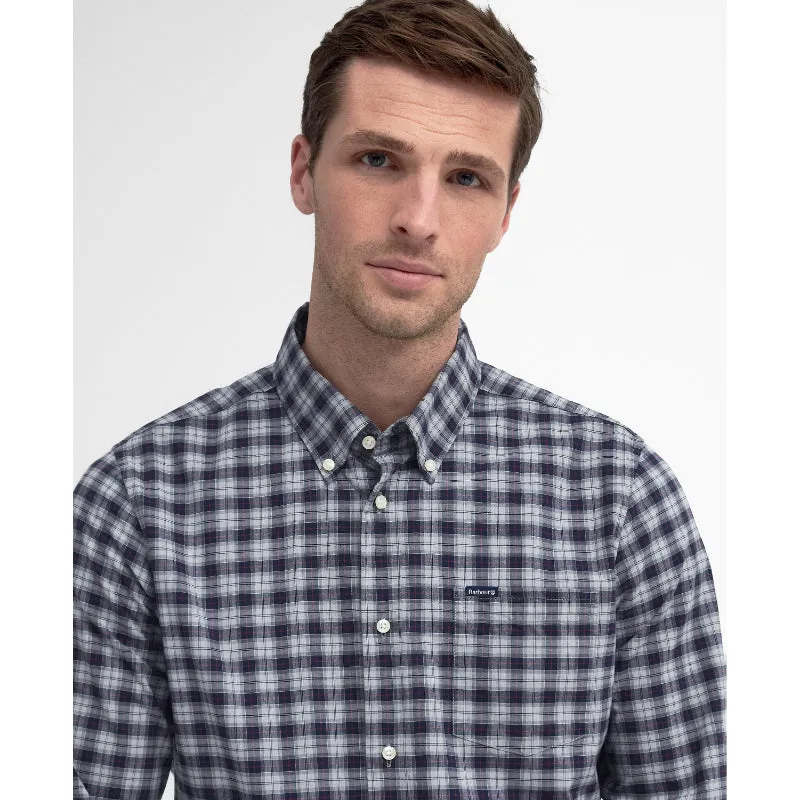 Barbour Lomond Tailored Mens Shirt - Blue Granite