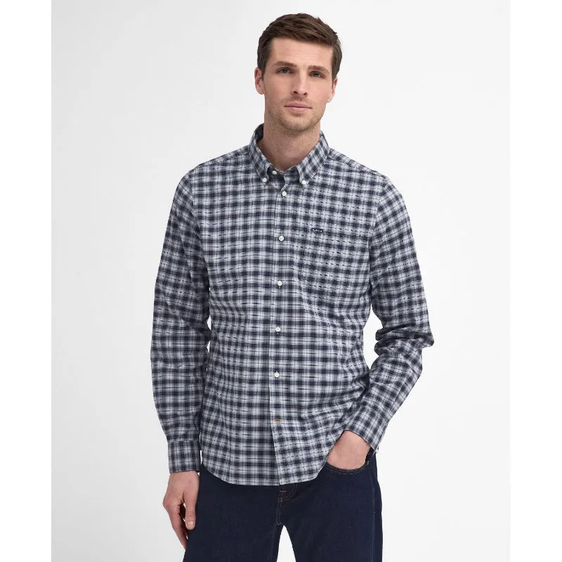 Barbour Lomond Tailored Mens Shirt - Blue Granite