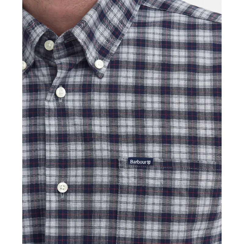 Barbour Lomond Tailored Mens Shirt - Blue Granite