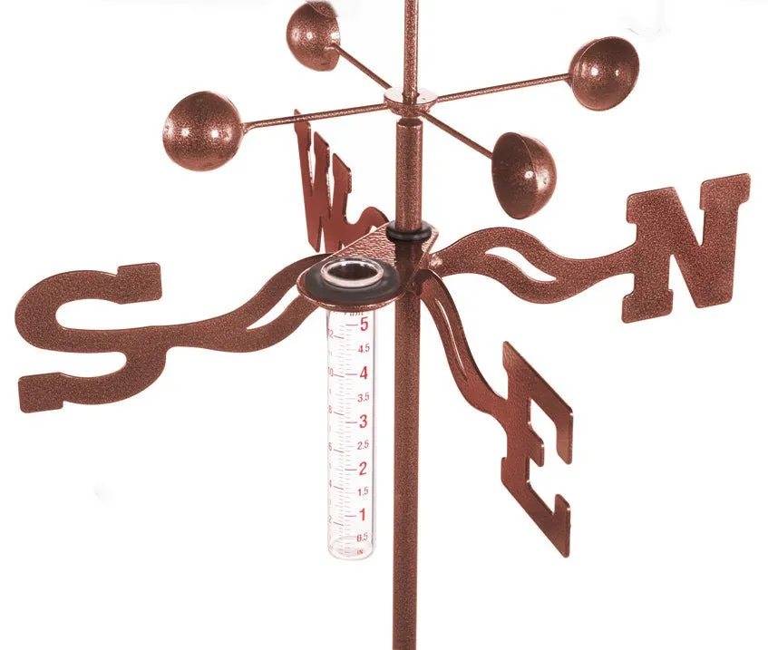 Basset Hound Dog Rain Gauge Garden Stake Weathervane