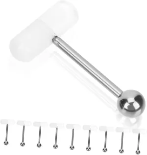 BESPORTBLE Elegant Belly Button Jewelry Acrylic Piercing Jewelry Creative Tounge Rings Fashionable for Occasions