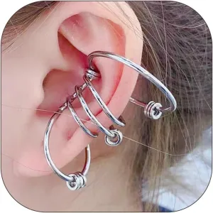 Boho Emerald Ear Cuff Earrings Pearl Cuff Earrings Crystal Bow Cuff Earrings Non Pierced Clip on Earrings Minimalist Earcuff Earring Jewelry for Women