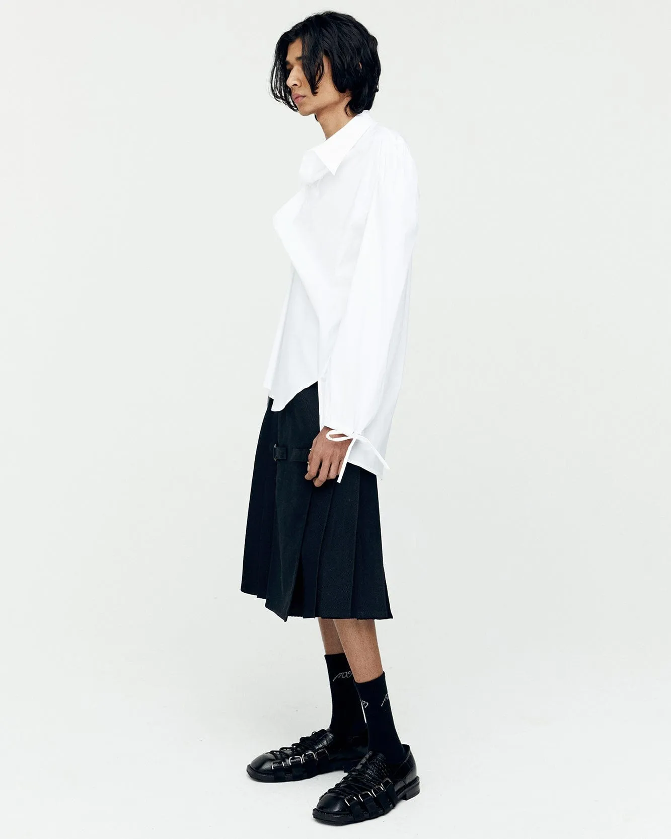 BOUQUET ASYMMETRIC SHIRTS atb1138m(WHITE)