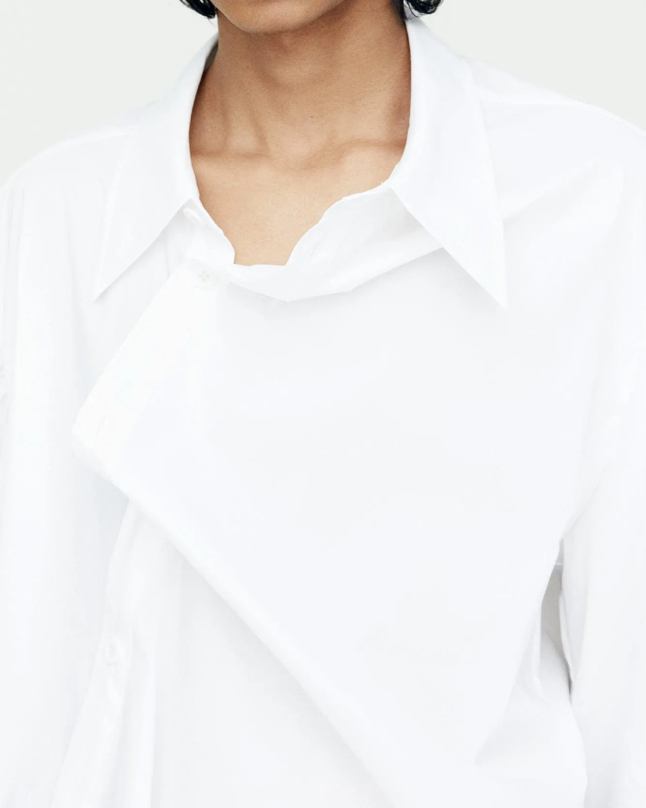 BOUQUET ASYMMETRIC SHIRTS atb1138m(WHITE)