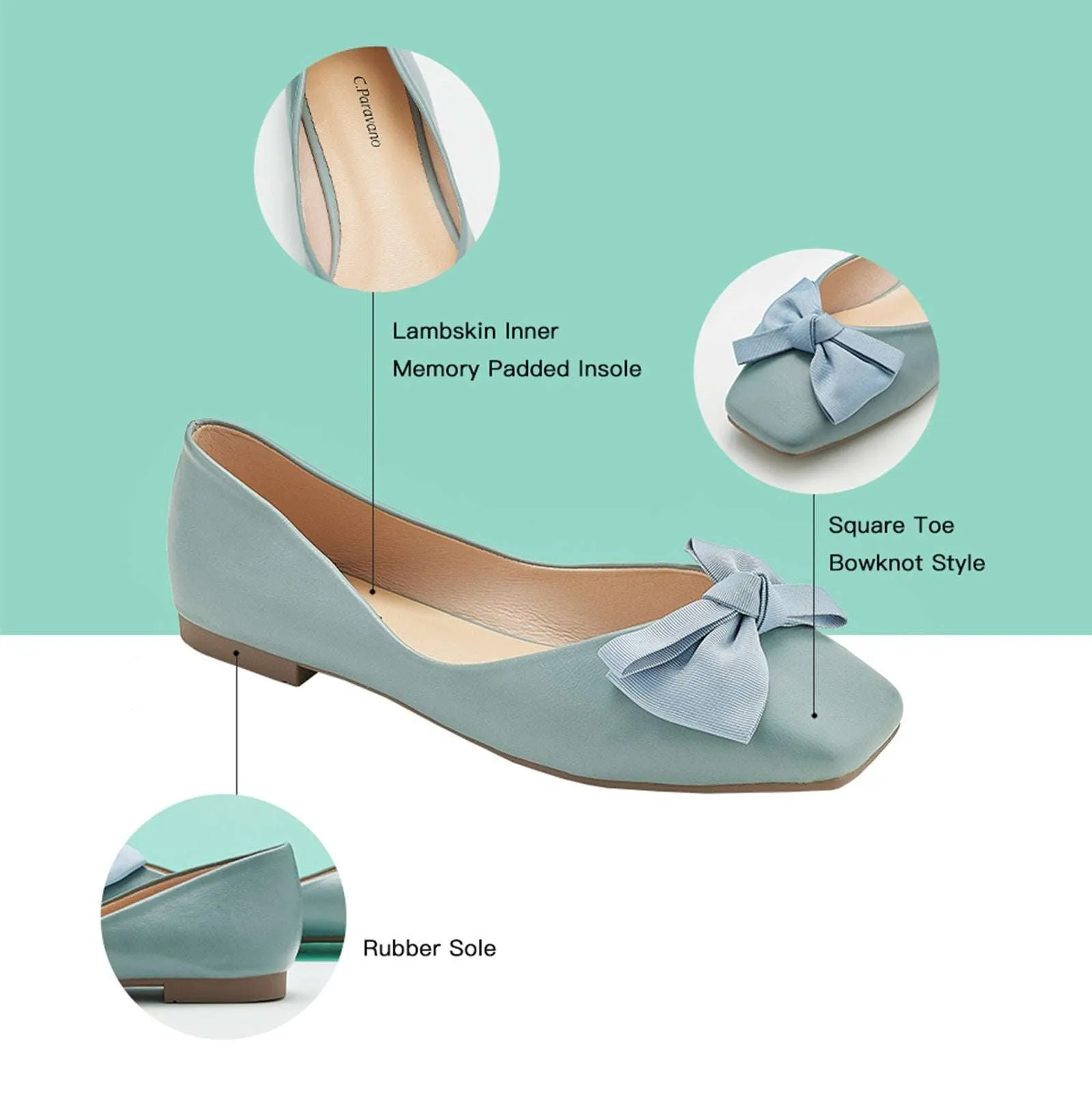 Bow Ballerina Flats (Eva)