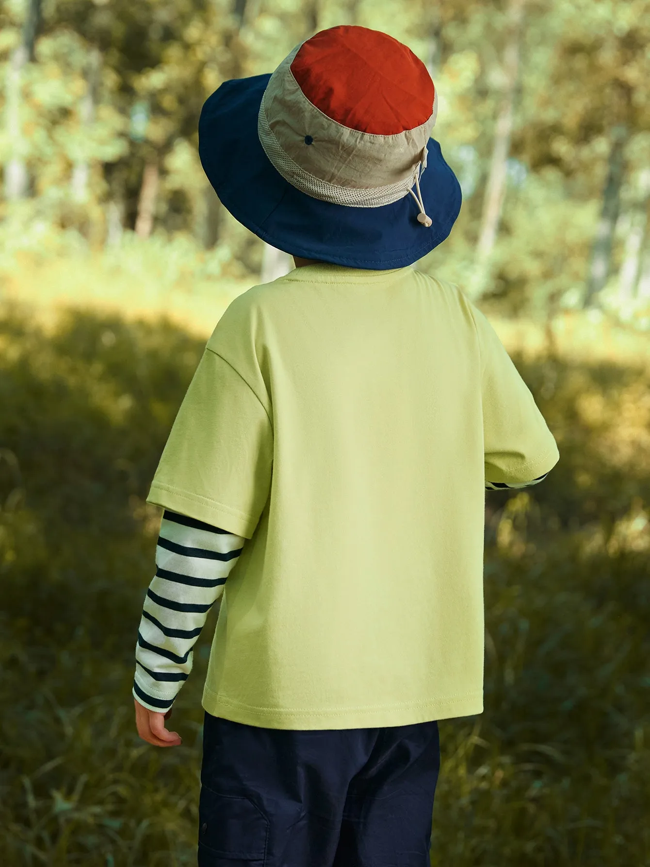 Boy Trend Scenarios Cartoon car Olivine Long Sleeve T-Shirt