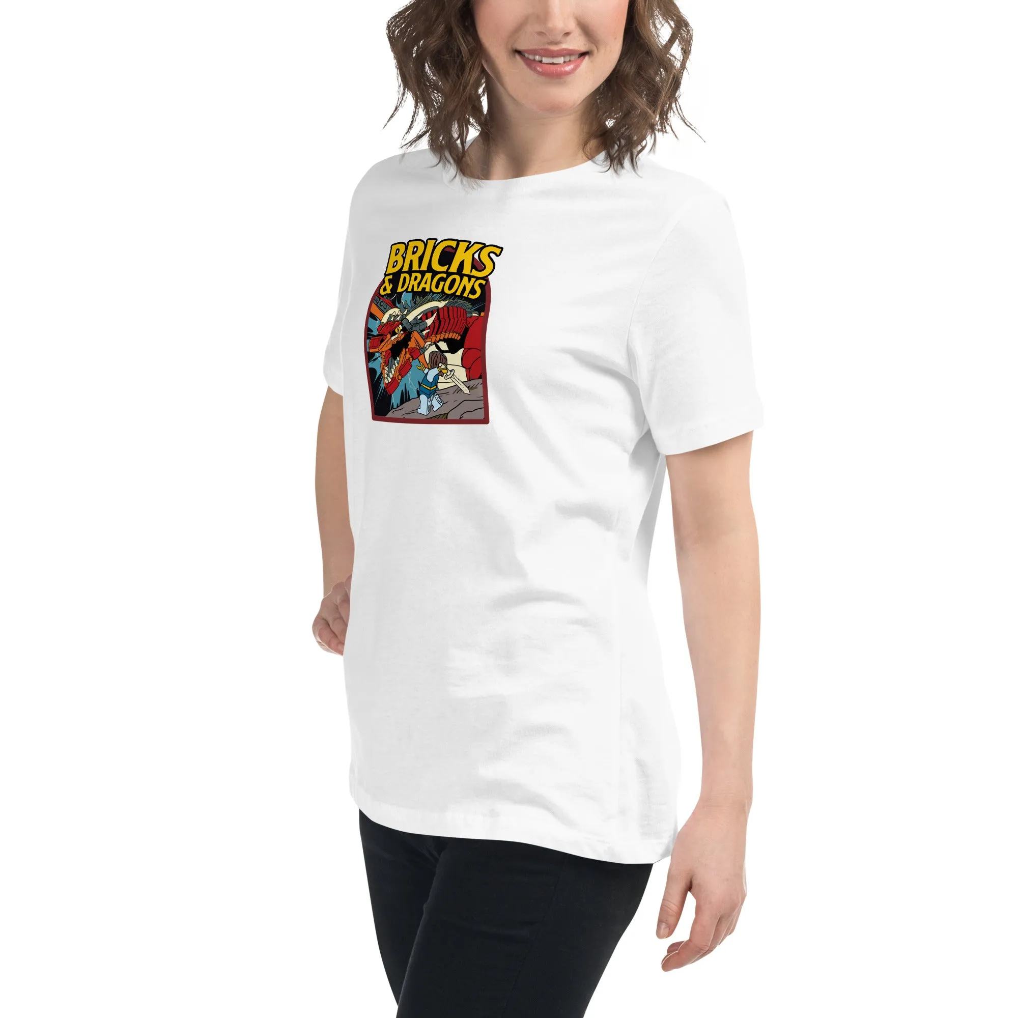 Bricks And Dragons Minifigure Women's Relaxed T-Shirt