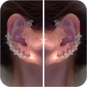 Butterfly Ear Cuff Zircon Earrings for Women No Piercing Wrap Earrings Dainty Cartilage Earrings Gifts for Her