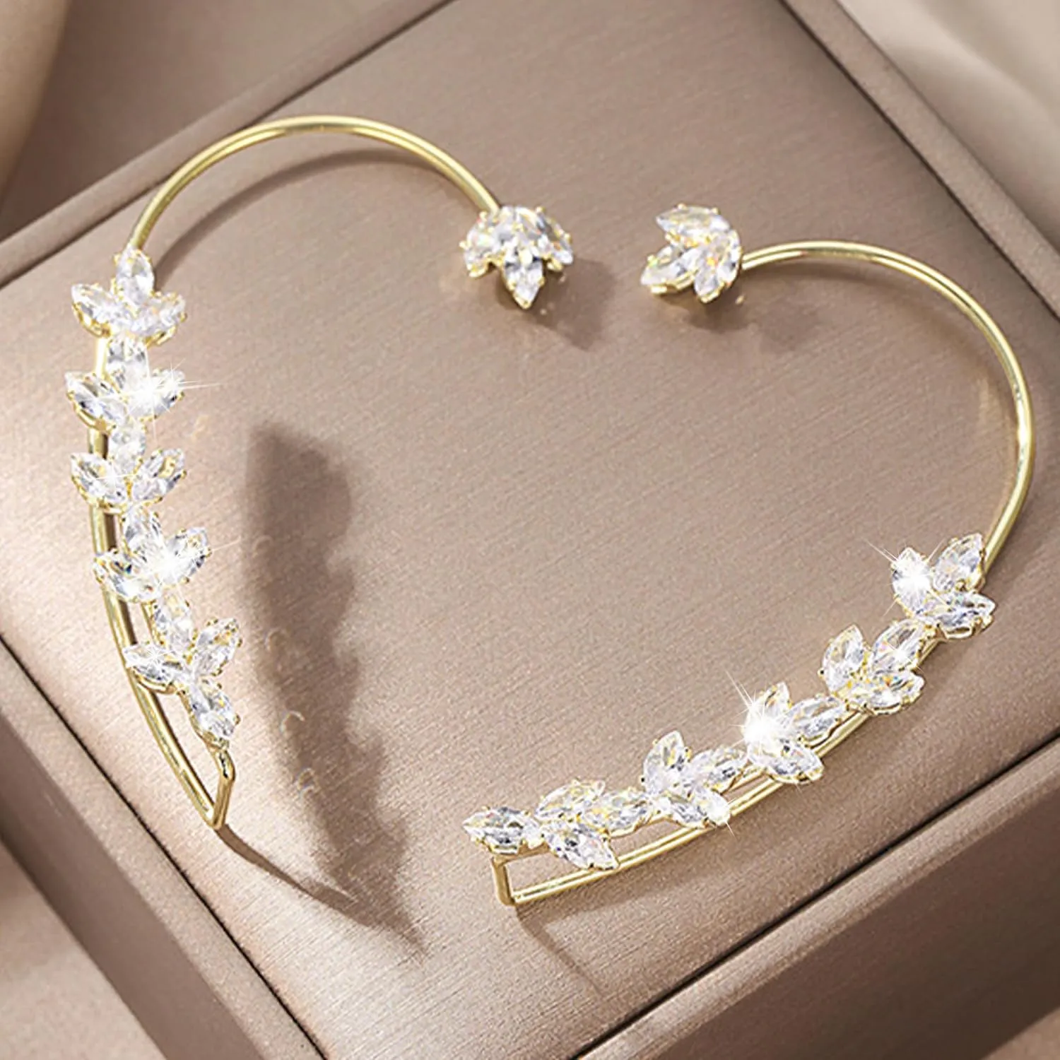 Butterfly Ear Cuff Zircon Earrings for Women No Piercing Wrap Earrings Dainty Cartilage Earrings Gifts for Her