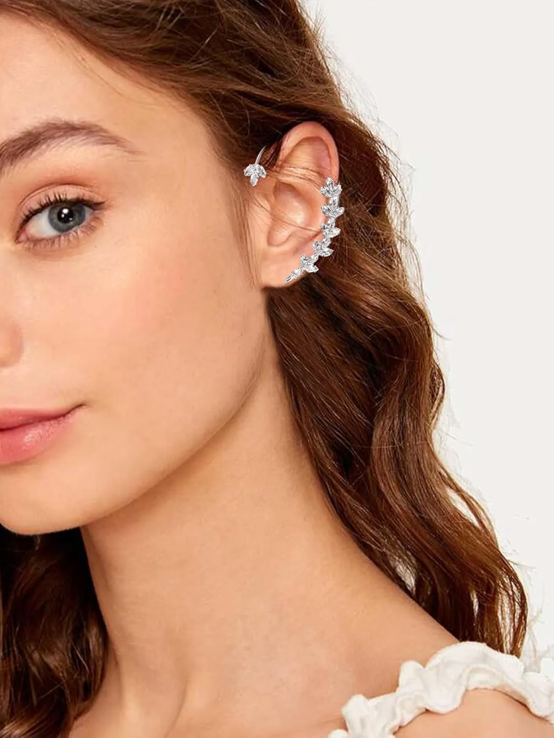 Butterfly Ear Cuff Zircon Earrings for Women No Piercing Wrap Earrings Dainty Cartilage Earrings Gifts for Her