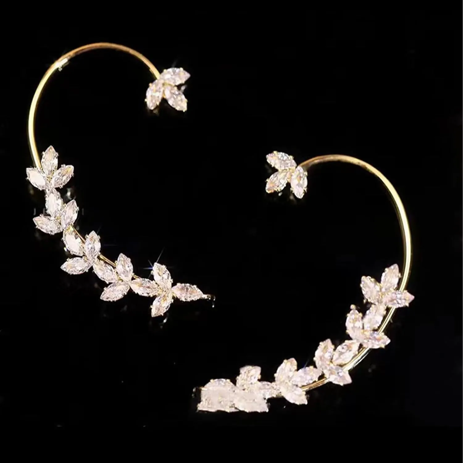 Butterfly Ear Cuff Zircon Earrings for Women No Piercing Wrap Earrings Dainty Cartilage Earrings Gifts for Her