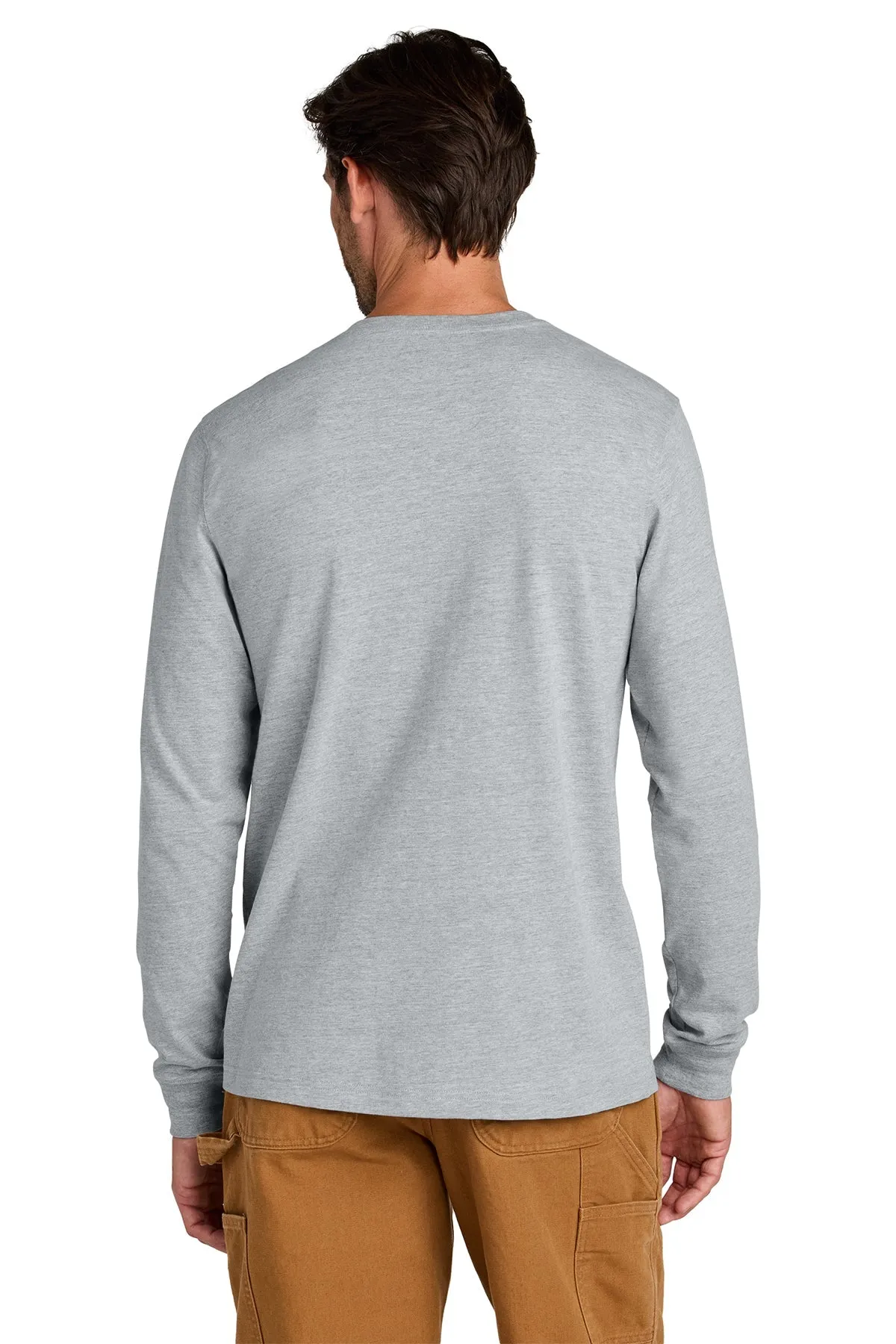 Carhartt Long Sleeve Custom T-Shirts, Heather Grey